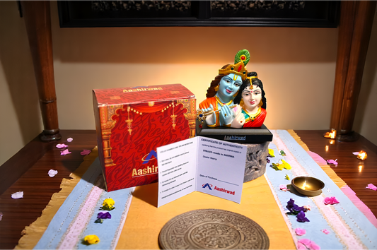 Sacred Idol – Radha Krishna Coloured