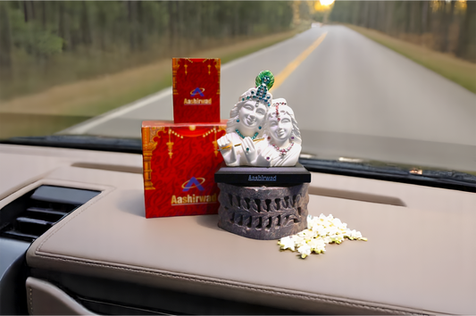 Sacred Idol – Radha Krishna White