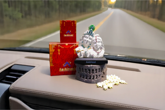 Sacred Idol – Radha Krishna White