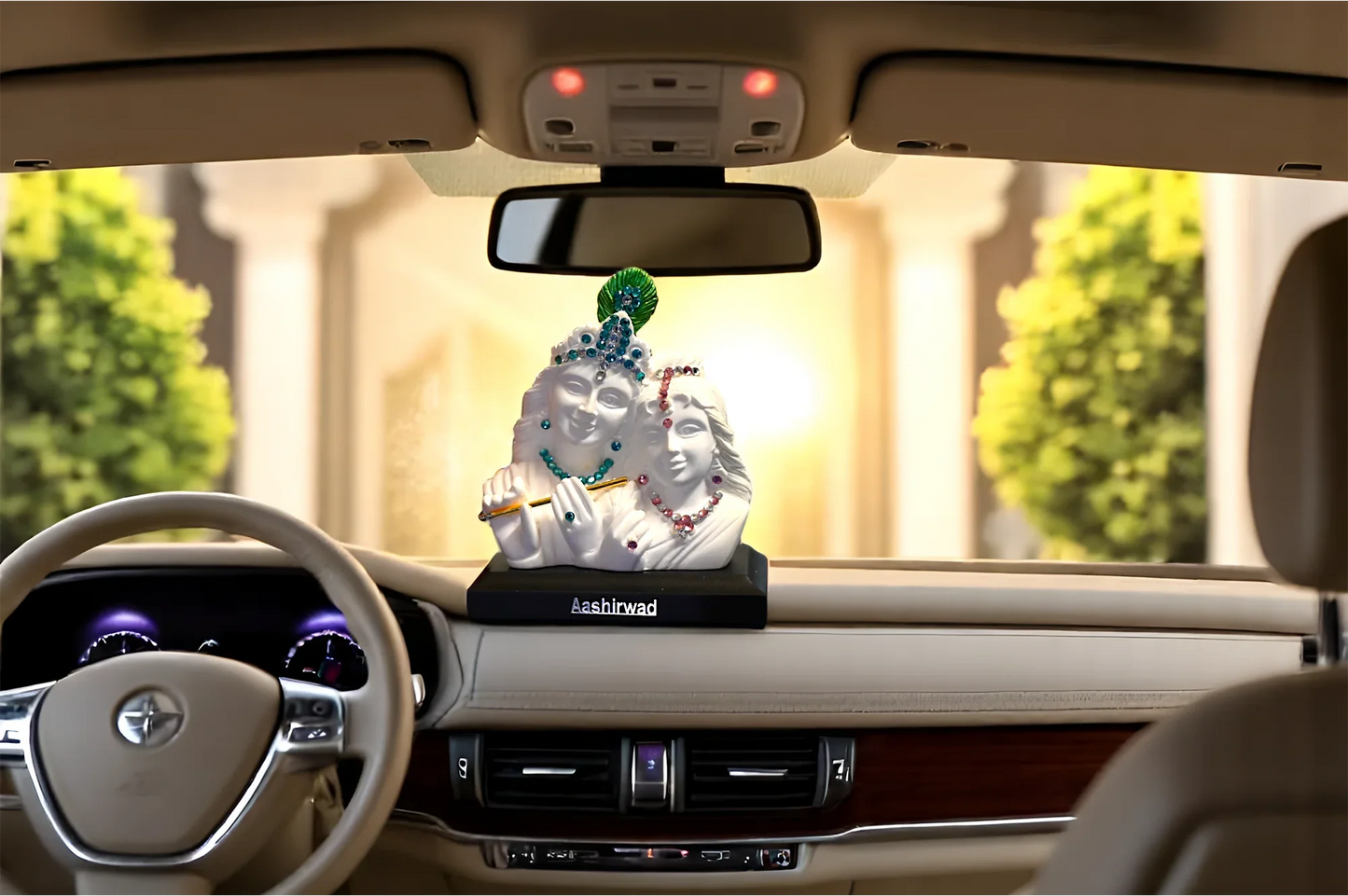 Sacred Idol – Radha Krishna White