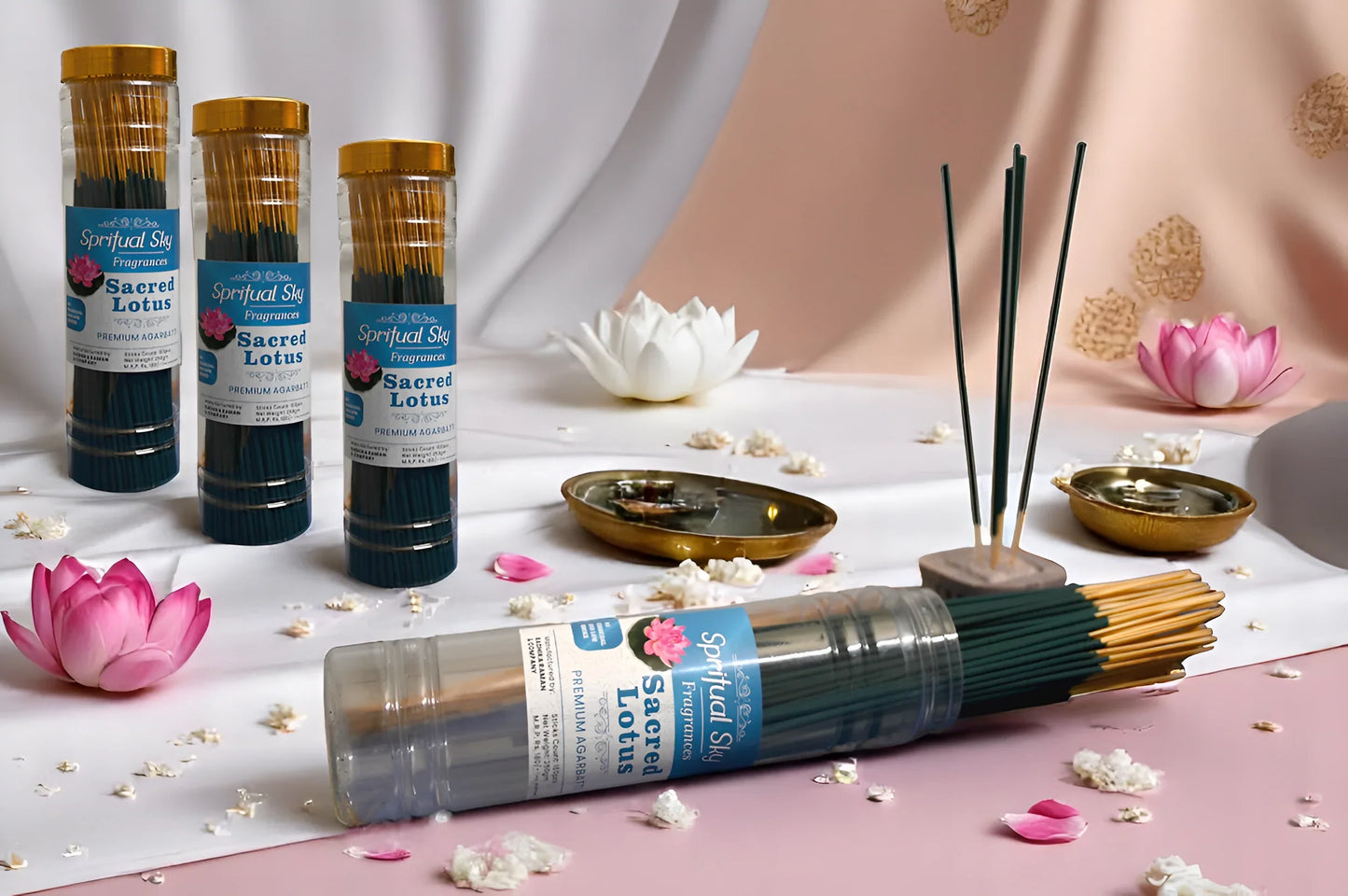 Bottle Incense Sticks – Sacred Lotus (Pack of 2)