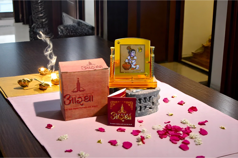 Golden Laddu Gopal Idol – Small