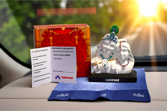 Sacred Idol – Radha Krishna White