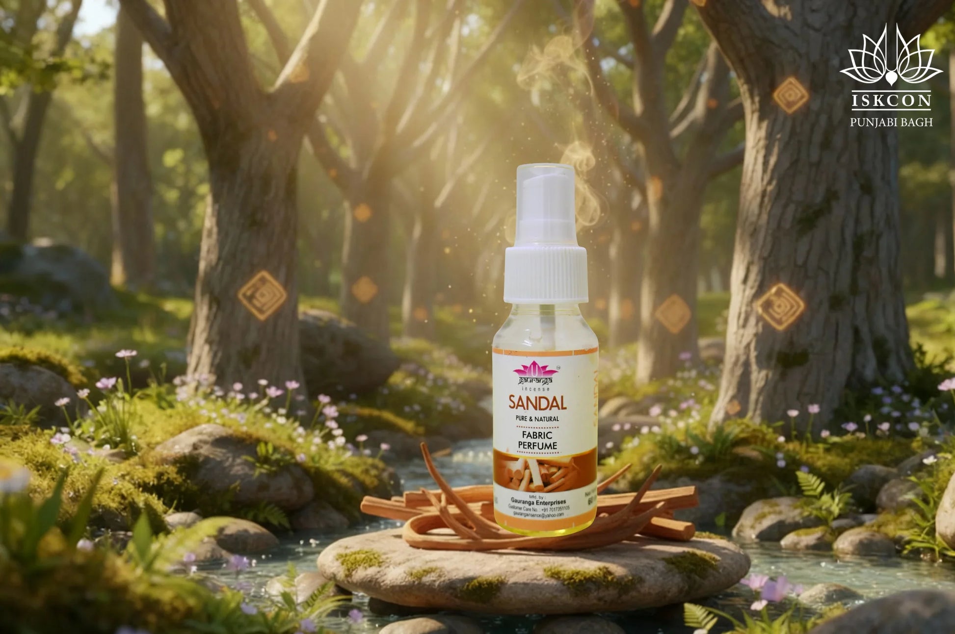 Sandal Fabric Perfume (Pack of 2)