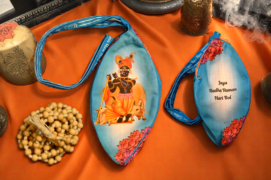 Japa Bag – Radha Ramana with Cow