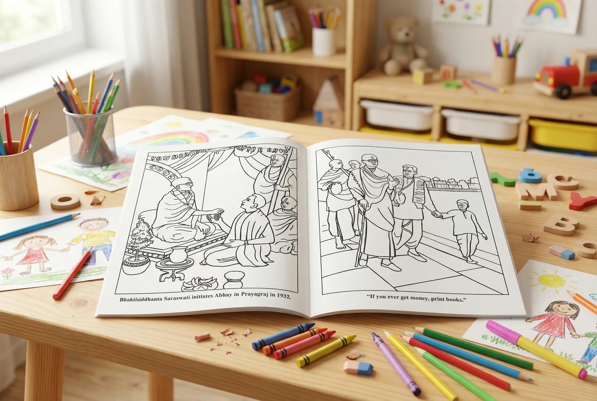 He Lives Forever (Srila Prabhupada) English | Colouring And Story Book