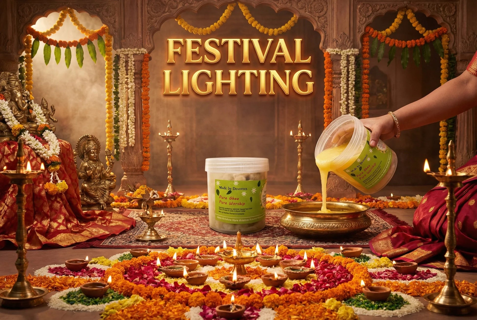 Sacred Ghee Wick – Large 200gm