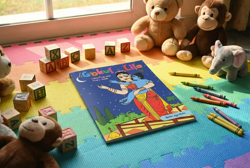 Gokul Lila Coloring Cum Story Book- English