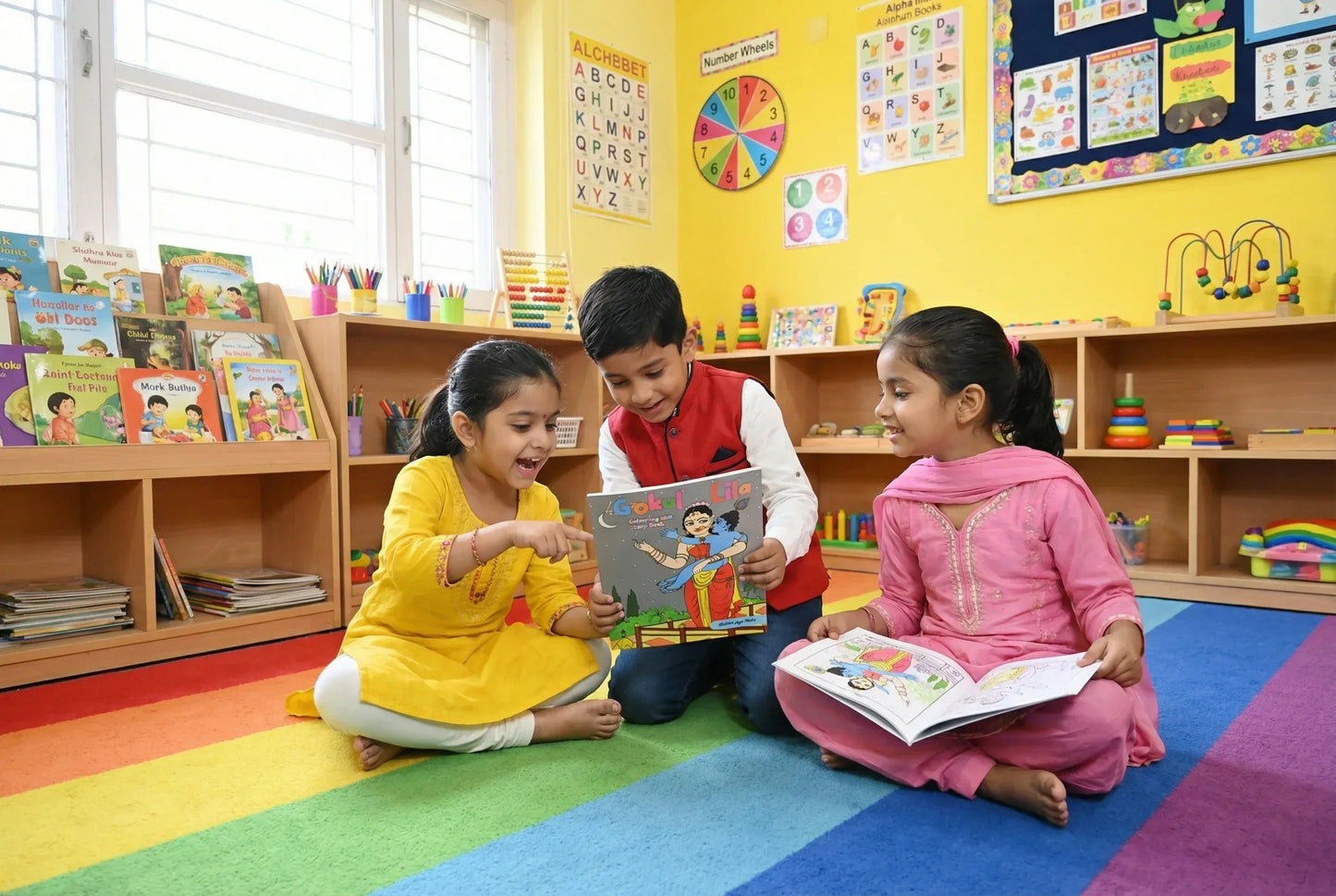 Gokul Lila Coloring Cum Story Book- English