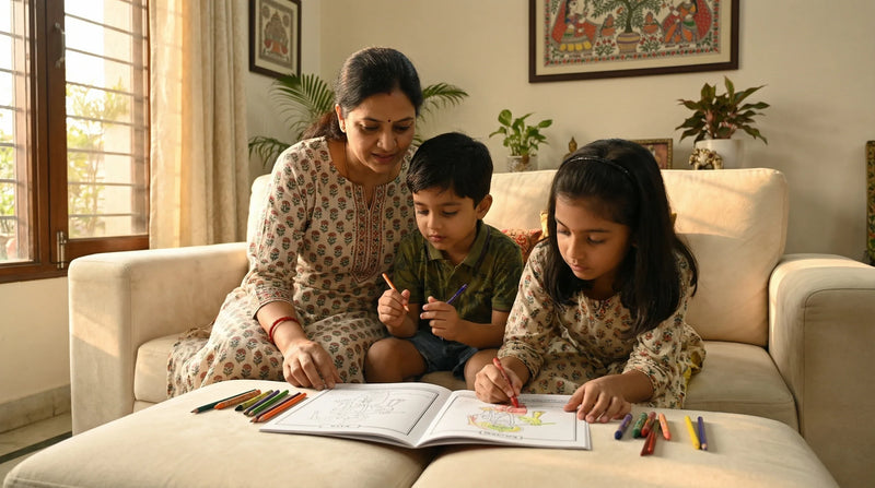 Ten Incarnations Coloring Book - English