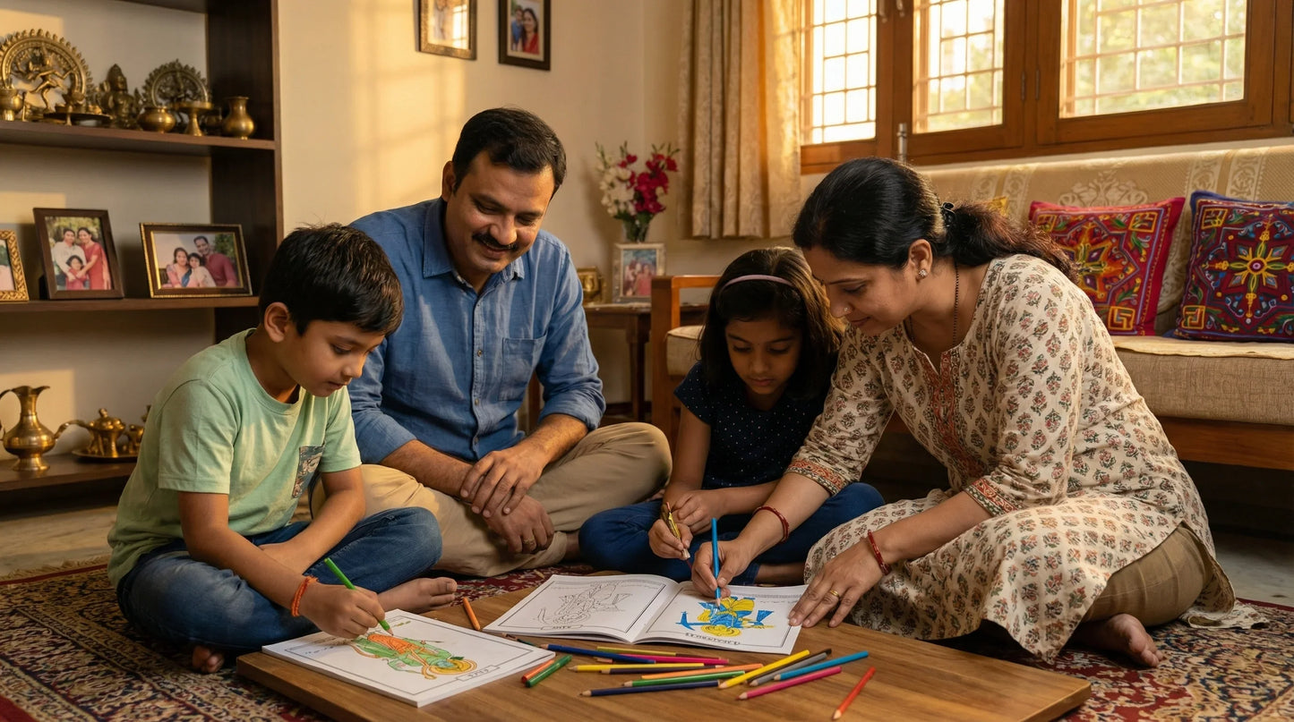 Ten Incarnations Coloring Book - English