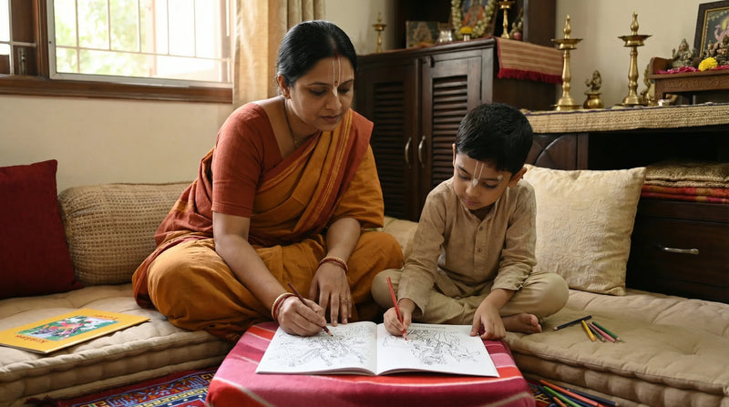 Krishna Loves Coloring Book