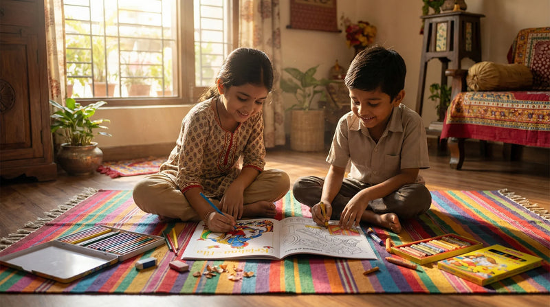 Krishna Lila - Coloring Book