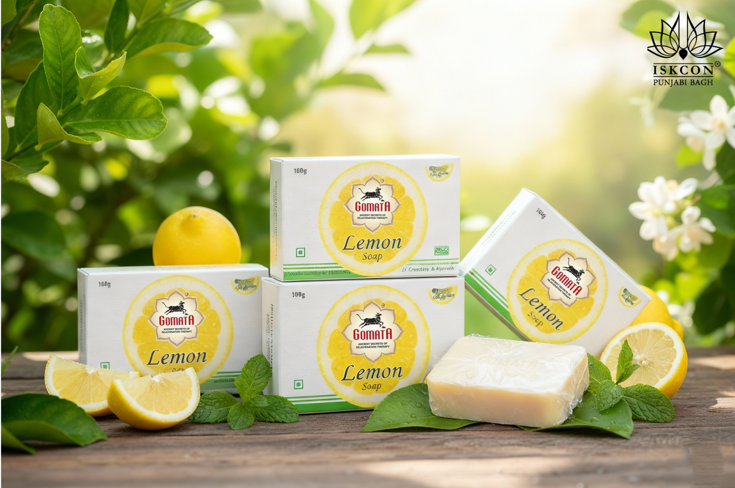 Herbal lemon soap