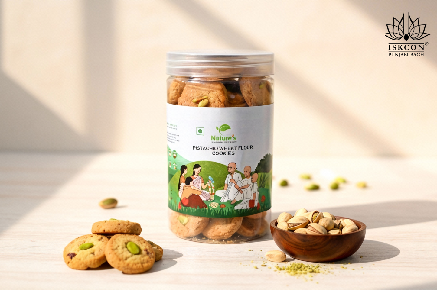 Pistachio Wheat Flour Cookies