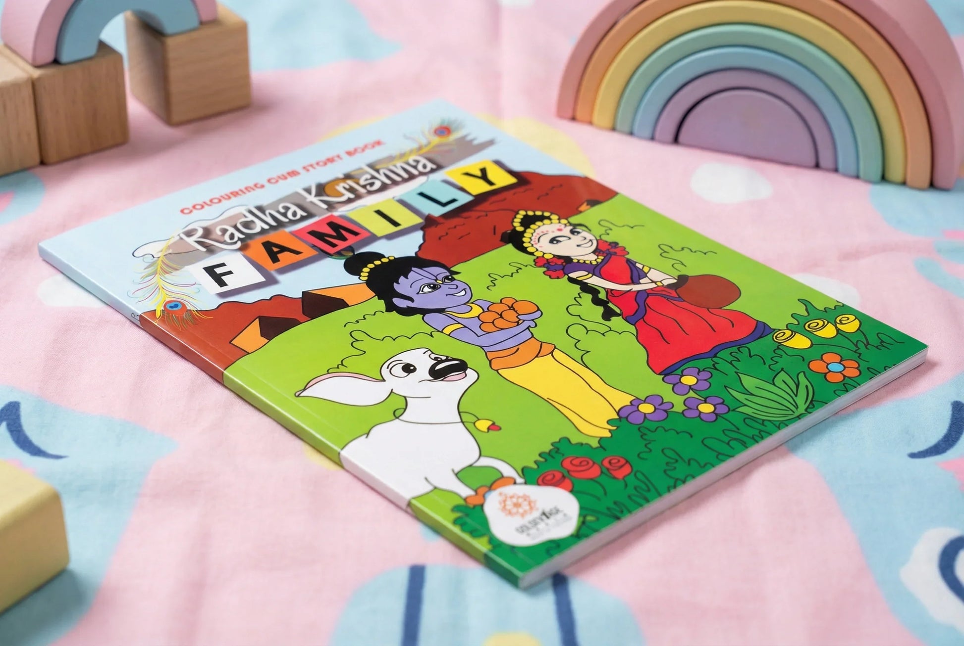 Radha Krishna Family | Colouring And Story Book