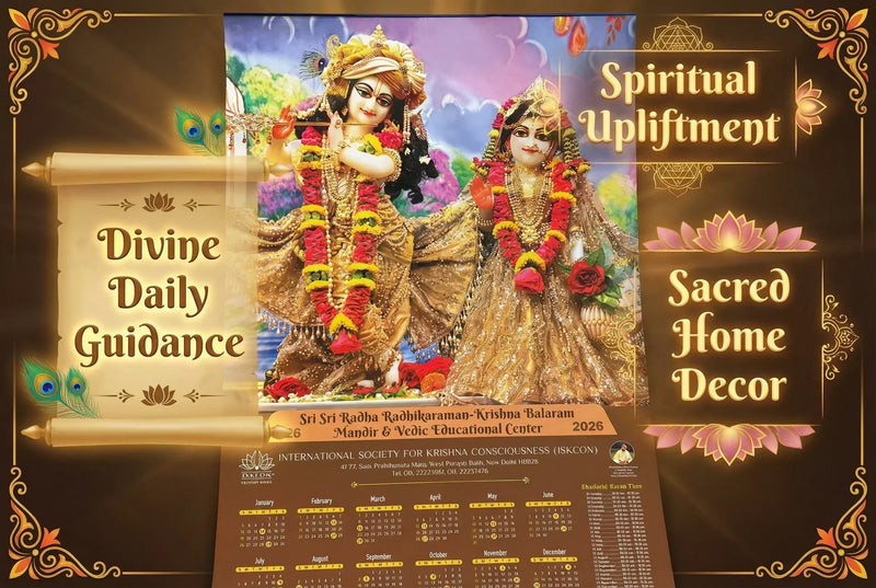 ISKCON Calendar 2026 Wall Hanging (Pack of 5)