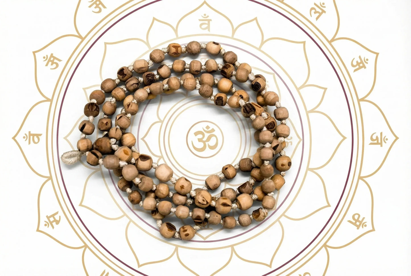 Divine Tulsi Japa Mala 108 Beads - Small