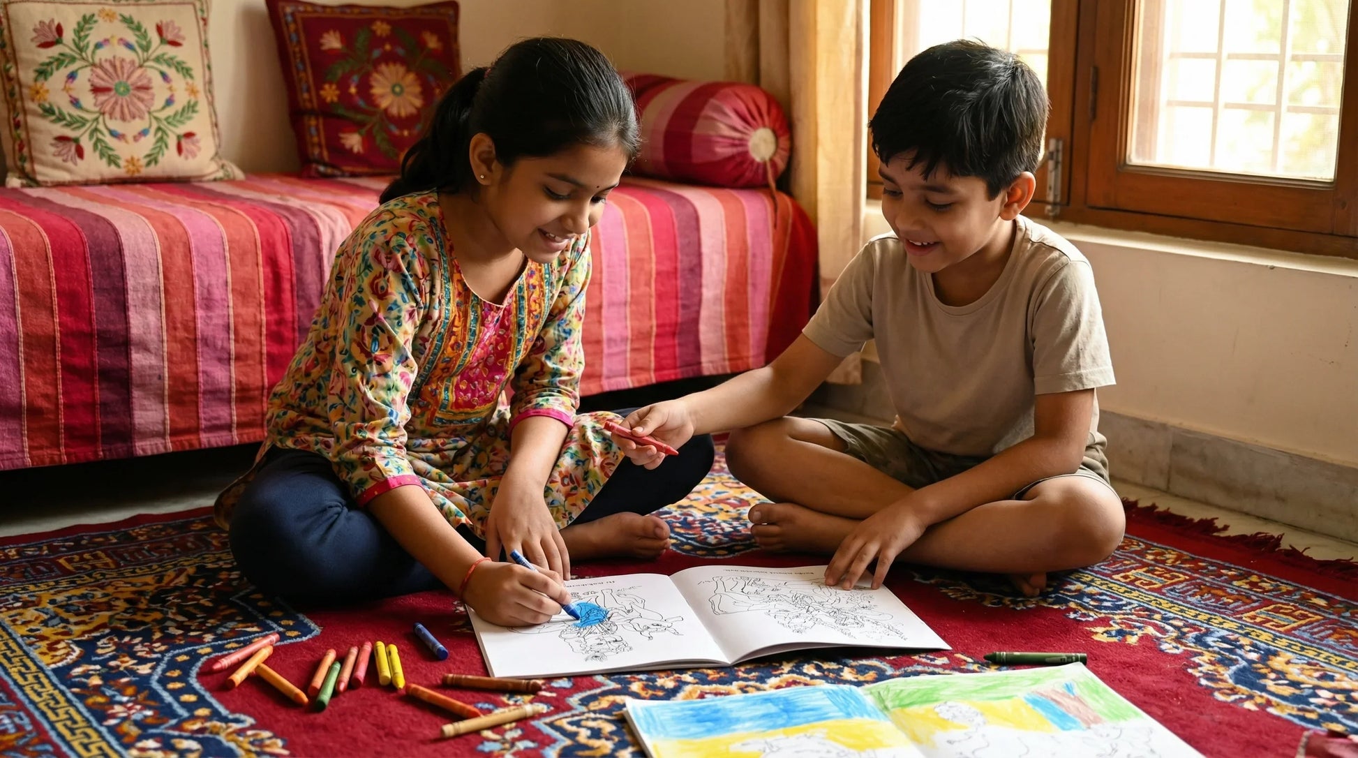 Krishna Loves Coloring Book