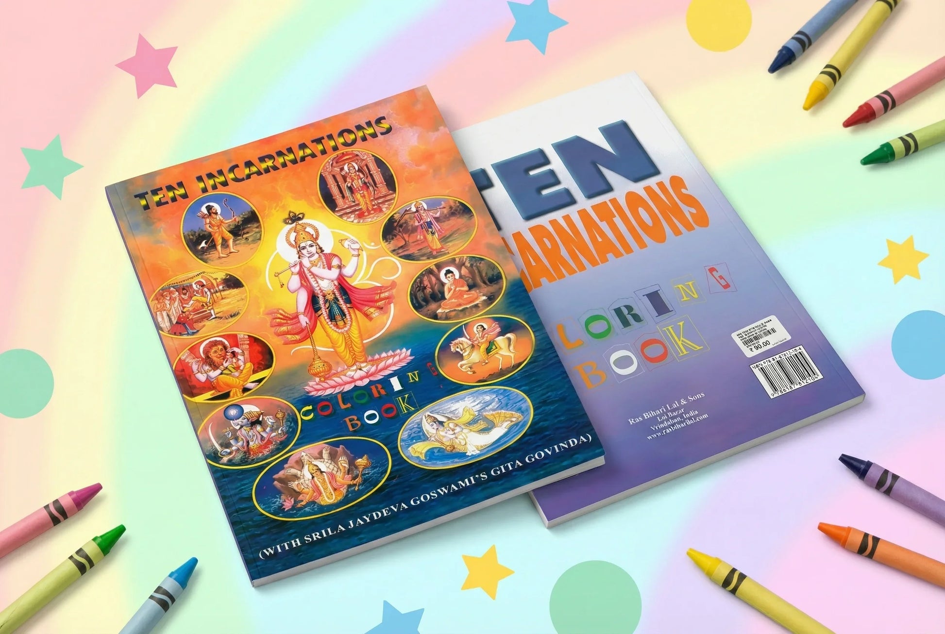 Ten Incarnations Coloring Book - English