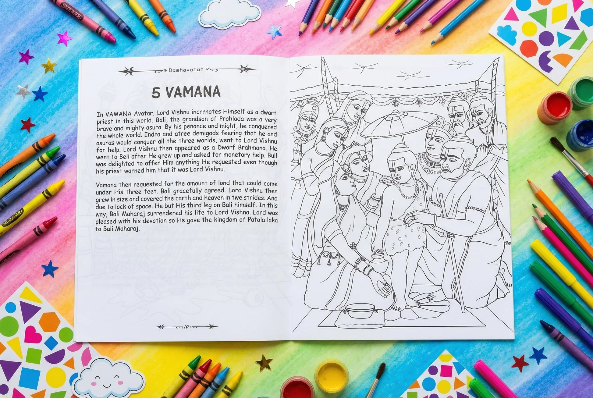 Dashavatar | Colouring and Story Book for Kids – English