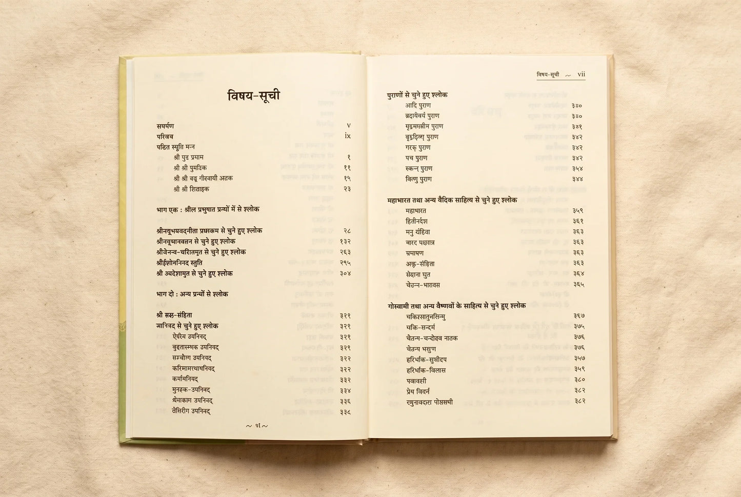 Selected Verses from the Vedic Scriptures - (Hindi)