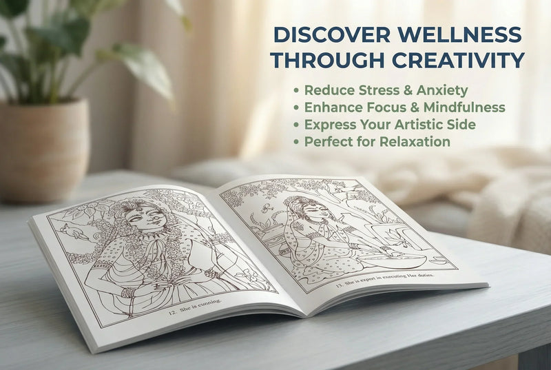 Srimati Radharani's Transcendental Qualities (Coloring Book)