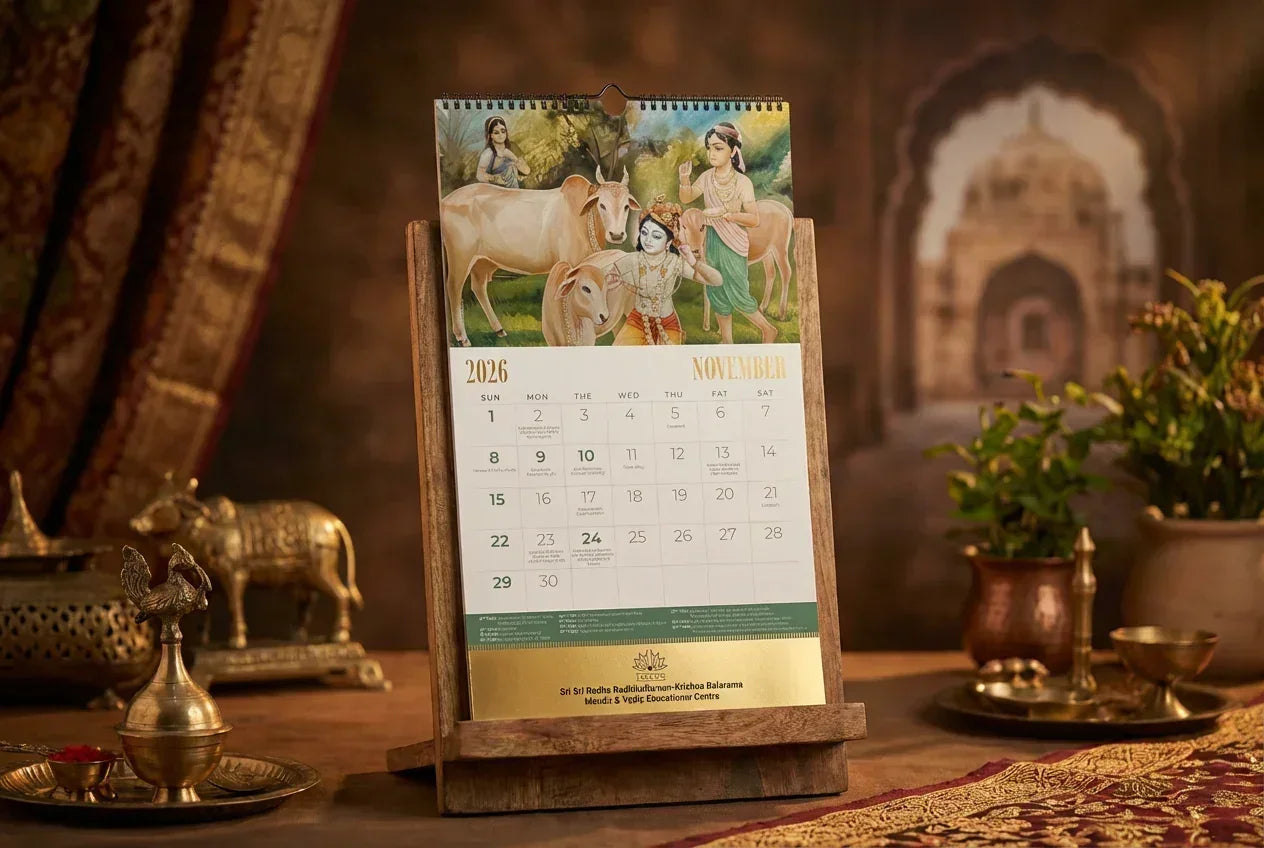 ISKCON Calendar 2026 Wall Hanging 12 Sheeter (Pack of 1)