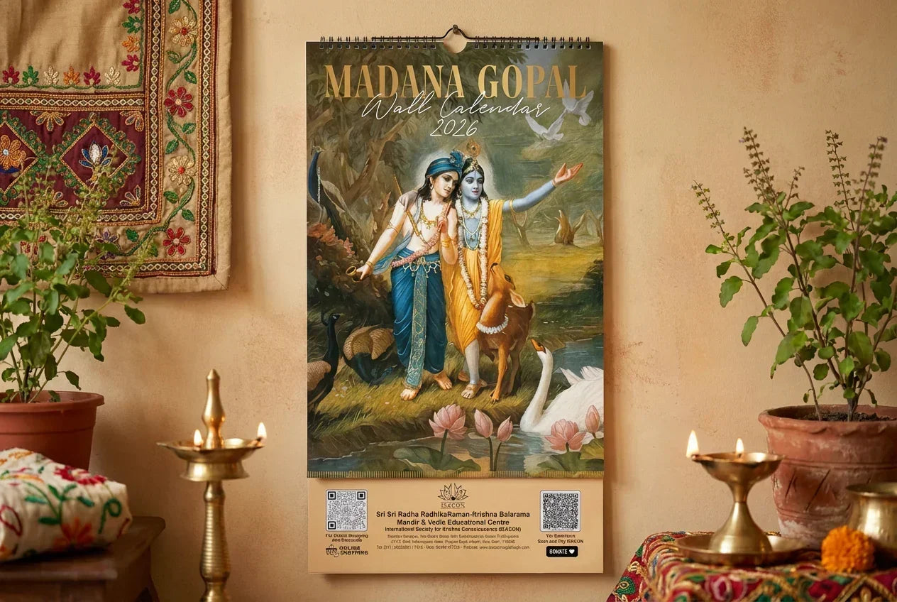 ISKCON Calendar 2026 Wall Hanging 12 Sheeter (Pack of 1)