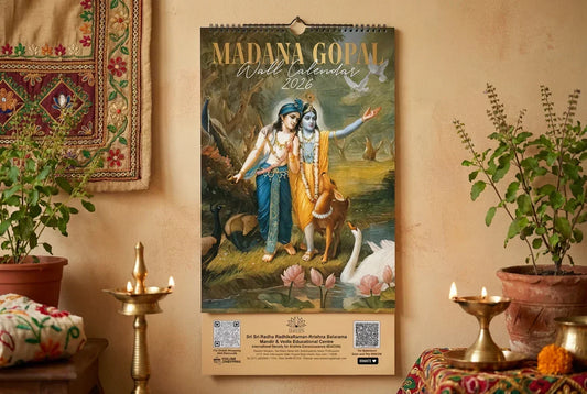 ISKCON Calendar 2026 Wall Hanging 12 Sheeter (Pack of 1)