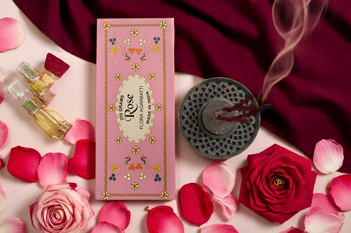 Flora Incense Sticks – Rose (250g)